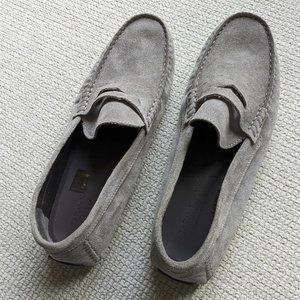 To Boot New York Grey suede penny loafers --NEW!!!